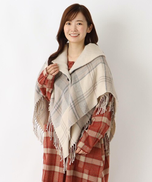 セール】【リンネル12月号掲載】チェック柄 リバーシブルギャザー