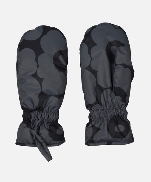 marimekkoマリメッコ　ブラック ミトン Sサイズ　手袋 セール】Magneetti Unikko / Mittens（手袋）｜marimekko（マリメッコ