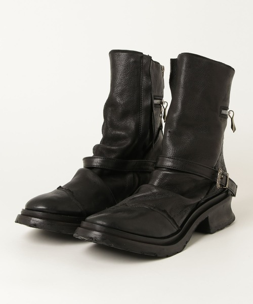14th Addiction(フォーティーンスアディクション)の「14th Addiction/フォーティーンスアディクション/Cross Zip Boots Neo(ブーツ・メンズ・ブラック・43/42/41)」の4枚目の写真