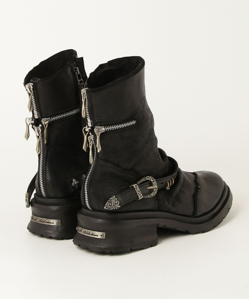 14th Addiction(フォーティーンスアディクション)の「14th Addiction/フォーティーンスアディクション/Cross Zip Boots Neo(ブーツ・メンズ・ブラック・43/42/41)」の5枚目の写真