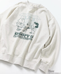 PEANUTS/ピーナッツ 別注 Travel Friends/トラベルフレンズ クルーネックスウェット