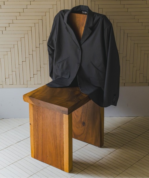 lit(リット)の「Curve Pocket Tailored Jacket(テーラードジャケット・レディース・ブラック/ダークグレー・FREE)」の9枚目の写真