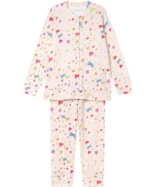 tsumori chisato SLEEP（ツモリチサト スリープ）の「綿100%(本体)　あったか　パジャマ　長袖　長ズボン（ルームウェア/パジャマ・レディース・ベージュ系その他/ブラック系その他・L/M）」の2枚目の写真