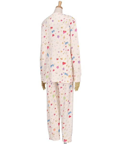 セール】綿100%(本体) あったか パジャマ 長袖 長ズボン（ルームウェア