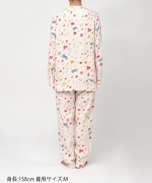 tsumori chisato SLEEP（ツモリチサト スリープ）の「綿100%(本体)　あったか　パジャマ　長袖　長ズボン（ルームウェア/パジャマ・レディース・ベージュ系その他/ブラック系その他・L/M）」の8枚目の写真