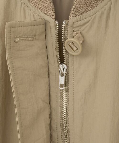 Green　Parks（グリーンパークス）の「ミディ丈ディフォームMA-1（その他アウター・レディース・ベージュ/カーキ/ブラック・FREE）」の9枚目の写真