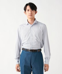 【5/21値下げ】カノコ プリント カッタウェイカラー シャツ【速乾性・ストレッチ】