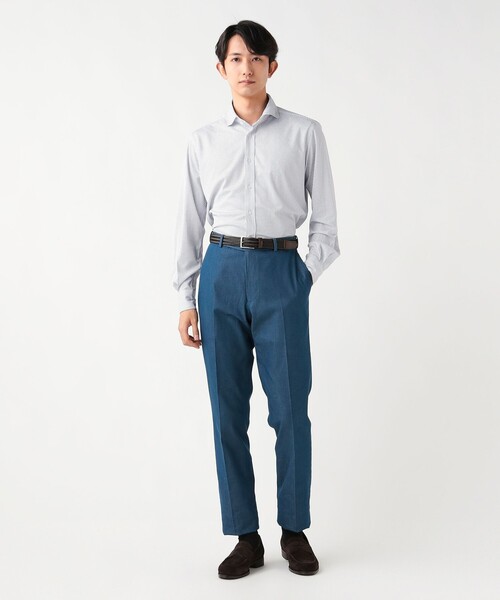BEAMS HEART(ビームスハート)の「【5/21値下げ】カノコ プリント カッタウェイカラー シャツ【速乾性・ストレッチ】(シャツ/ブラウス・メンズ・ホワイト/ネイビー・X-LARGE/MEDIUM/SMALL/LARGE)」の4枚目の写真