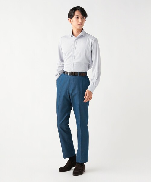 BEAMS HEART(ビームスハート)の「【5/21値下げ】カノコ プリント カッタウェイカラー シャツ【速乾性・ストレッチ】(シャツ/ブラウス・メンズ・ホワイト/ネイビー・X-LARGE/MEDIUM/SMALL/LARGE)」の5枚目の写真