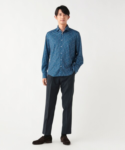 BEAMS HEART(ビームスハート)の「【5/21値下げ】カノコ プリント カッタウェイカラー シャツ【速乾性・ストレッチ】(シャツ/ブラウス・メンズ・ホワイト/ネイビー・X-LARGE/MEDIUM/SMALL/LARGE)」の6枚目の写真