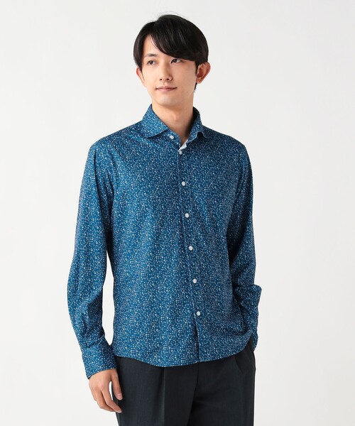 BEAMS HEART(ビームスハート)の「【5/21値下げ】カノコ プリント カッタウェイカラー シャツ【速乾性・ストレッチ】(シャツ/ブラウス・メンズ・ホワイト/ネイビー・X-LARGE/MEDIUM/SMALL/LARGE)」の8枚目の写真