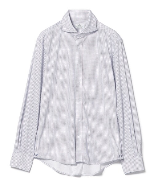 BEAMS HEART(ビームスハート)の「【5/21値下げ】カノコ プリント カッタウェイカラー シャツ【速乾性・ストレッチ】(シャツ/ブラウス・メンズ・ホワイト/ネイビー・X-LARGE/MEDIUM/SMALL/LARGE)」の9枚目の写真