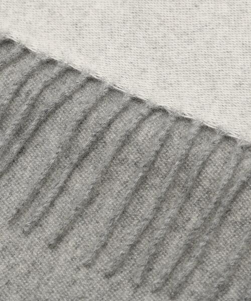 tk.TAKEO KIKUCHI(ティーケータケオキクチ)の「【カシミヤ100%】ピュアカシミヤリバーシブルマフラー(マフラー・メンズ・ボルドー/ブルーグリーン/アイボリー/ブルー系その他/ブラック・00)」の14枚目の写真