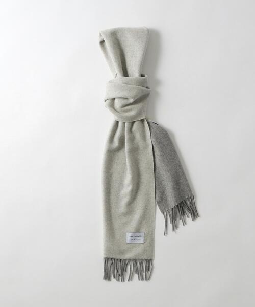 tk.TAKEO KIKUCHI(ティーケータケオキクチ)の「【カシミヤ100%】ピュアカシミヤリバーシブルマフラー(マフラー・メンズ・ボルドー/ブルーグリーン/アイボリー/ブルー系その他/ブラック・00)」の18枚目の写真