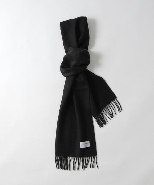 tk.TAKEO KIKUCHI(ティーケータケオキクチ)の「【カシミヤ100%】ピュアカシミヤリバーシブルマフラー(マフラー・メンズ・ボルドー/ブルーグリーン/アイボリー/ブルー系その他/ブラック・00)」の20枚目の写真