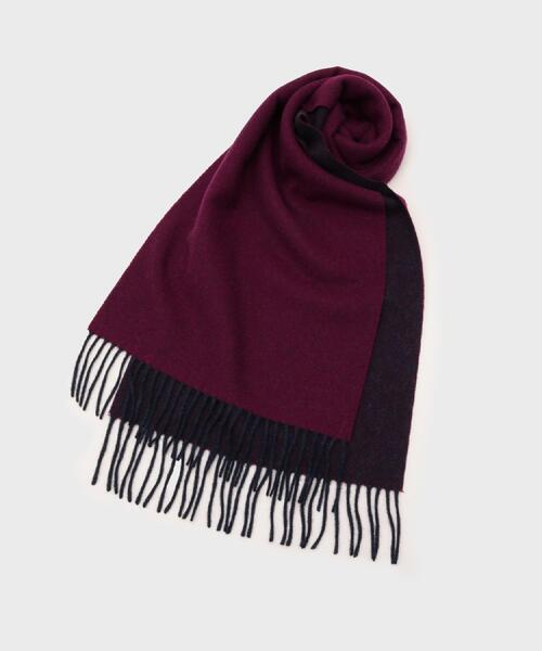 tk.TAKEO KIKUCHI(ティーケータケオキクチ)の「【カシミヤ100%】ピュアカシミヤリバーシブルマフラー(マフラー・メンズ・ボルドー/ブルーグリーン/アイボリー/ブルー系その他/ブラック・00)」の21枚目の写真
