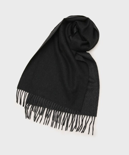 tk.TAKEO KIKUCHI(ティーケータケオキクチ)の「【カシミヤ100%】ピュアカシミヤリバーシブルマフラー(マフラー・メンズ・ボルドー/ブルーグリーン/アイボリー/ブルー系その他/ブラック・00)」の7枚目の写真