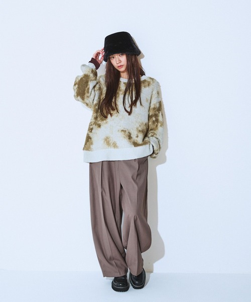 JEANASIS（ジーナシス）の「エコファーHAT/607529（ハット・レディース・ブラウン/ブラック/ライトベージュ・FREE）」の6枚目の写真