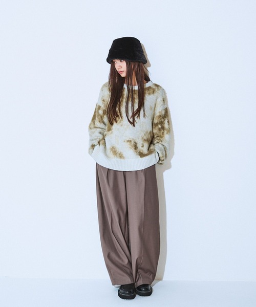 JEANASIS（ジーナシス）の「エコファーHAT/607529（ハット・レディース・ブラウン/ブラック/ライトベージュ・FREE）」の7枚目の写真