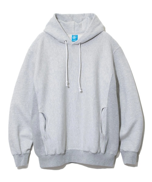Good On（グッドオン）の「Good On/グッドオン　HEAVY P/O HOOD SWEAT（パーカー・メンズ・ダークグリーン/ブラック/ライトグレー/マスタード/ブルー系その他/ネイビー・MEDIUM/LARGE/X-LARGE）」の3枚目の写真