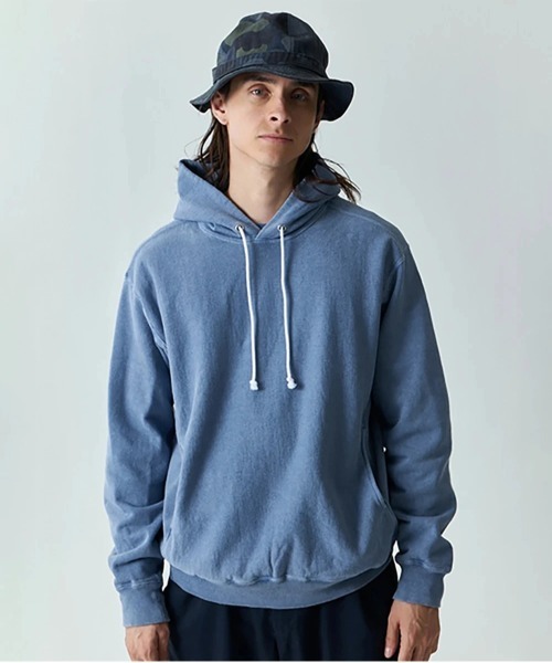 Good On（グッドオン）の「Good On/グッドオン　HEAVY P/O HOOD SWEAT（パーカー・メンズ・ダークグリーン/ブラック/ライトグレー/マスタード/ブルー系その他/ネイビー・MEDIUM/LARGE/X-LARGE）」の17枚目の写真