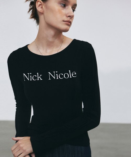 NICK&NICOLE(ニックアンドニコール)の「NICK PINTUCK LINE LS TOP_BLACK(Tシャツ/カットソー・レディース・その他・FREE)」の2枚目の写真