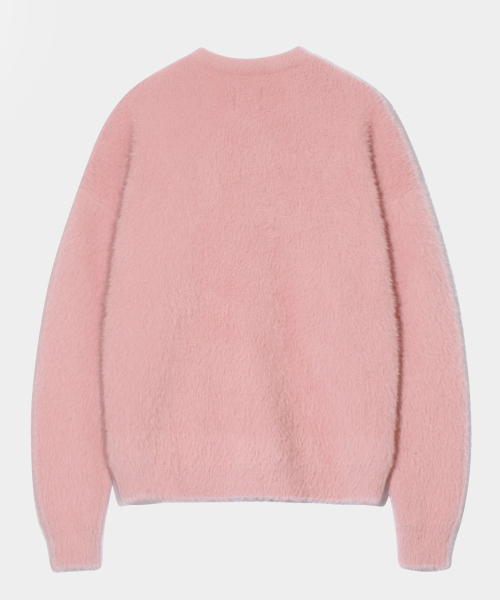 DIMITRI BLACK（ディミトリブラック）の「エッセンシャルヘアリーラウンドニット_ピンク（ニット/セーター・レディース・その他・SMALL/MEDIUM/LARGE/X-LARGE）」の2枚目の写真