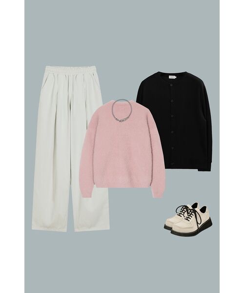 DIMITRI BLACK（ディミトリブラック）の「エッセンシャルヘアリーラウンドニット_ピンク（ニット/セーター・レディース・その他・SMALL/MEDIUM/LARGE/X-LARGE）」の15枚目の写真