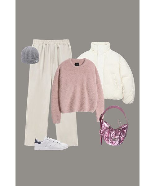 DIMITRI BLACK（ディミトリブラック）の「エッセンシャルヘアリーラウンドニット_ピンク（ニット/セーター・レディース・その他・SMALL/MEDIUM/LARGE/X-LARGE）」の16枚目の写真