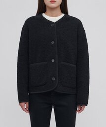 MUSINSA STANDARD WOMAN（ムシンサスタンダードウーマン）の「WOMENS FLEECE COLLARLESS JACKET [BLACK]（その他アウター）」
