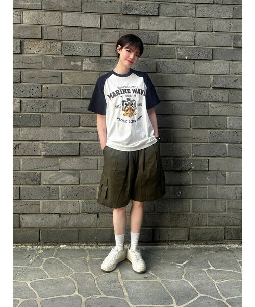 CPGN STUDIO(コンパーニョ)の「マリンウェーブレグラン半袖Tシャツネイビー(Tシャツ/カットソー・レディース・その他・MEDIUM/LARGE)」の5枚目の写真