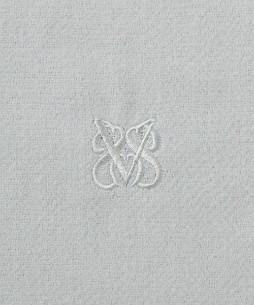 VIS（ビス）の「なめらかタッチ刺繍入りストール（ストール/ショール・レディース・ライトグレー/ベージュ/ピンク系その他2/ブラック/オフホワイト・FREE）」の11枚目の写真