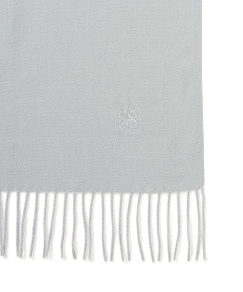 VIS（ビス）の「なめらかタッチ刺繍入りストール（ストール/ショール・レディース・ライトグレー/ベージュ/ピンク系その他2/ブラック/オフホワイト・FREE）」の12枚目の写真