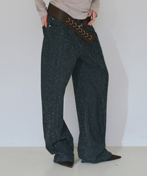 MILLO WOMEN（ミロウーマン）の「Boucle Straight Jeans [Black]（デニムパンツ）」