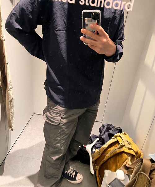 MUSINSA STANDARD（ムシンサスタンダード）の「[シティレジャー] NP ワイドベルト付きカーゴパンツ [グレー]（スウェットパンツ・メンズ・その他・40/38/42/36/34/32/30/31/33/26/27/29/28）」の12枚目の写真