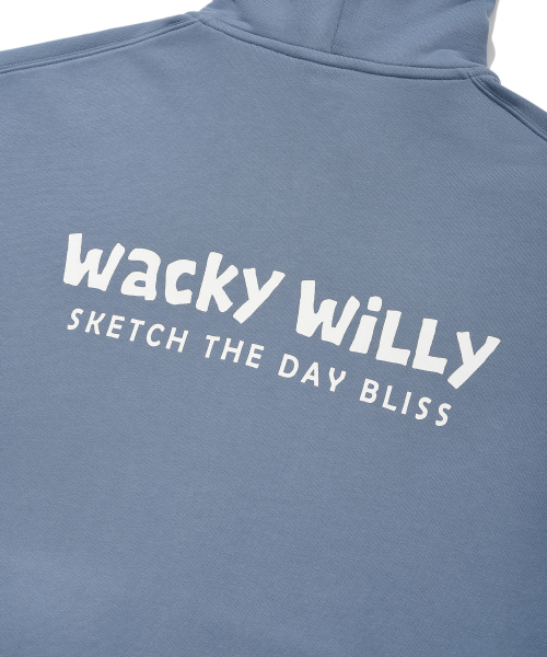 Wacky WiLLy(ワッキーウィリー)の「ベーシックワキタイポロゴフードジップアップブルー(パーカー・レディース・その他・LARGE/X-LARGE/SMALL/MEDIUM)」の8枚目の写真