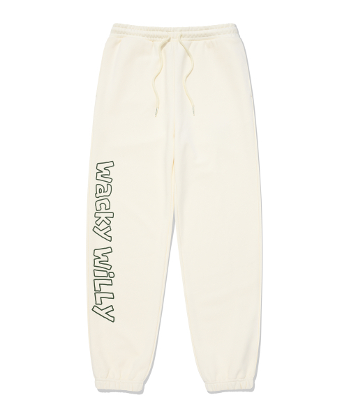 Wacky WiLLy(ワッキーウィリー)の「タイポグラフィックスウェットパンツクリーム(スウェットパンツ・レディース・その他・SMALL/MEDIUM/LARGE/X-LARGE)」の2枚目の写真