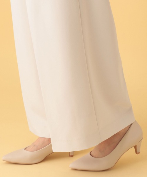 Elura（エルーラ）の「≪入卒/セレモニー/通勤≫ダブルクロスワイドパンツ/603850（スラックス・レディース・ブラック/アイボリー/ネイビー・LARGE/MEDIUM）」の9枚目の写真