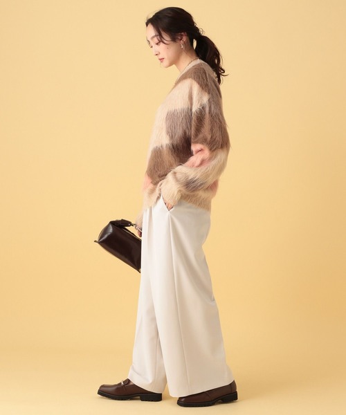 Elura（エルーラ）の「≪入卒/セレモニー/通勤≫ダブルクロスワイドパンツ/603850（スラックス・レディース・ブラック/アイボリー/ネイビー・LARGE/MEDIUM）」の22枚目の写真