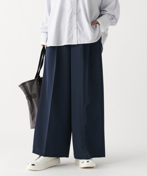 Elura（エルーラ）の「ダブルクロスワイドパンツ/603850（スラックス・レディース・ブラック/アイボリー/ネイビー・LARGE/MEDIUM）」の8枚目の写真