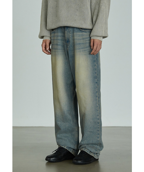 P.IN.O(ピインオ)の「516 ウォッシングヴィンテージワイドデニムパンツ(デニムパンツ・メンズ・ブルー系その他・SMALL/MEDIUM/LARGE/X-LARGE)」の3枚目の写真