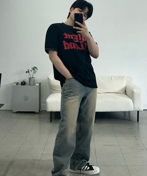 P.IN.O(ピインオ)の「516 ウォッシングヴィンテージワイドデニムパンツ(デニムパンツ・メンズ・ブルー系その他・SMALL/MEDIUM/LARGE/X-LARGE)」の5枚目の写真