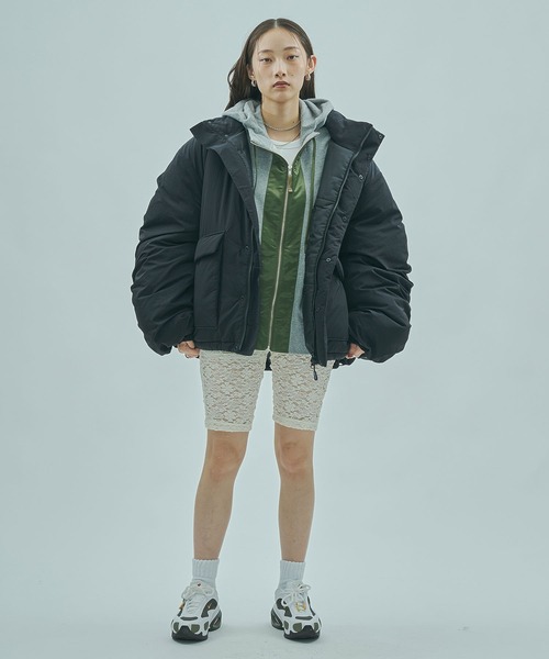 THOUSAND MILE（サウザンドマイル）の「(GENE HEAVENS x THOUSAND MILE)STAND COLLAR PADDED JACKET（その他アウター・レディース・ブラック/ブラウン・S/M）」の6枚目の写真