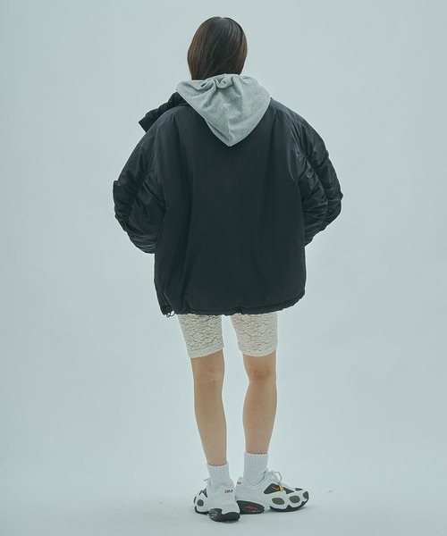 THOUSAND MILE（サウザンドマイル）の「(GENE HEAVENS x THOUSAND MILE)STAND COLLAR PADDED JACKET（その他アウター・レディース・ブラック/ブラウン・S/M）」の8枚目の写真