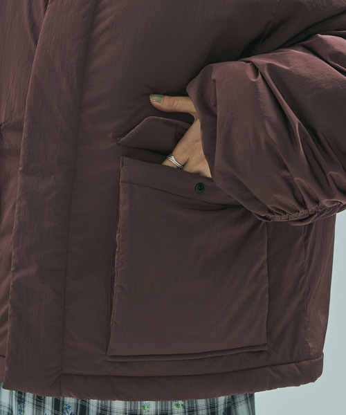 THOUSAND MILE（サウザンドマイル）の「(GENE HEAVENS x THOUSAND MILE)STAND COLLAR PADDED JACKET（その他アウター・レディース・ブラック/ブラウン・S/M）」の18枚目の写真