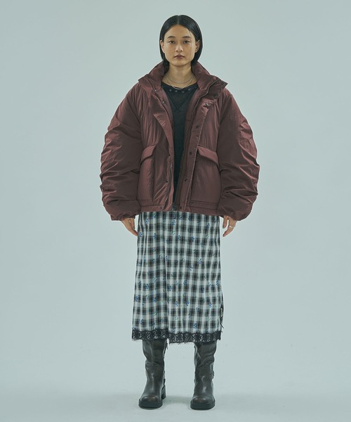 THOUSAND MILE（サウザンドマイル）の「(GENE HEAVENS x THOUSAND MILE)STAND COLLAR PADDED JACKET（その他アウター・レディース・ブラック/ブラウン・S/M）」の12枚目の写真