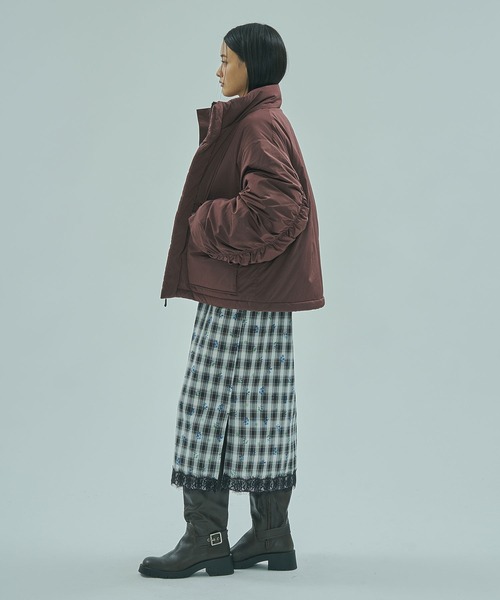 THOUSAND MILE（サウザンドマイル）の「(GENE HEAVENS x THOUSAND MILE)STAND COLLAR PADDED JACKET（その他アウター・レディース・ブラック/ブラウン・S/M）」の13枚目の写真