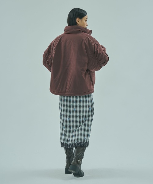 THOUSAND MILE（サウザンドマイル）の「(GENE HEAVENS x THOUSAND MILE)STAND COLLAR PADDED JACKET（その他アウター・レディース・ブラック/ブラウン・S/M）」の14枚目の写真