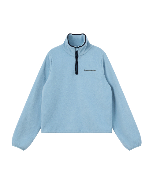 Rest&Recreation(レストアンドレクリエーション)の「FLEECE HALF ZIP-UP - SKY BLUE(スウェット・レディース・その他・ONE)」の1枚目の写真