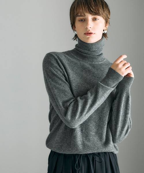 CASHMERE100%】カシミヤタートルネックニット（ニット/セーター